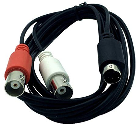 INNOV8 - Cavo splitter S-Video, 4 pin SVHS maschio a doppio connettore BNC femmina Y, 1,5 m