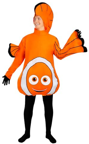 Funidelia Disfraz de pez payaso para adultos, Animales - Traje para adultos para fiestas, Carnaval y Halloween - Talla L-XL