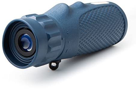 Technaxx 10 x 25 Monokular TX-181 für Wandern, Jagd, Reisen, Vogelbeobachtung usw. - Kompaktes Campingzubehör für jedermann (blau)