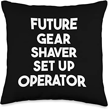 Future Gear Shaver Set Up Operator Throw Pillow