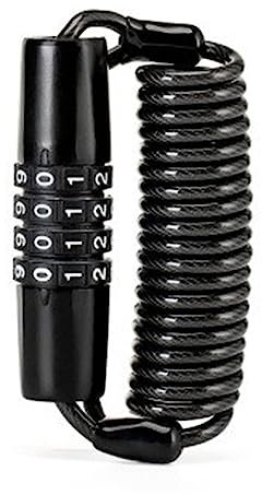 KANGYEBAIHUODIAN Passwort Helmschloss 4-stelliger Code Türschließfach Motorrad Roller Tragbares Fahrrad Anti-Diebstahl-Kabelschloss Passend for Fahrradzubehör (Color : T609)