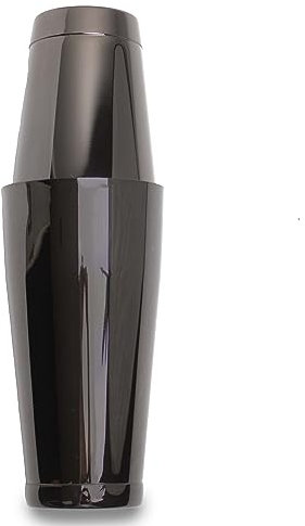 Boston Shaker | Tin Tin Shaker in acciaio inox | Lacari Original Cocktailshaker | Boston Cocktail Shaker | Colore: nero | Shaker da cocktail in acciaio inox | Cheers Club