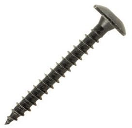 Spanplattenschrauben 6 x 50 mm, Stahl, schwarz, zerlegbar – ESSBOX mit 200 Stück. SCELL-IT