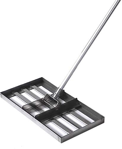 Golf-Garten-Rasentrimmer, Rasenrechen, Rasen-Nivellierrechen, Bodenplatte, Flacher Sand-Grasbrecher für den Garten, Hof, Golf-Finish, grüner Rasen-Nivellierer, Rasenrechen aus Edel