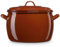 briebe Olla Abombada Cocina Inducción 18 cm, Cazuela 4 L con Tapa Acero Esmaltado Vitrificado, Apta Vitrocerámica, Fuego, Gas, Horno, Terra Vintage Marrón Teja