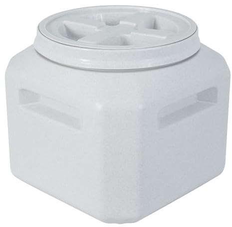 Gamma2 Gamma Seal Airtight Storage Bin - Wood, Pellet, Charcoal, and Food Container - Indoor or Outdoor Utility Bucket - BPA-Free Plastic - Made in The USA - Fits up to 30 Pounds - 14 L x 13 H