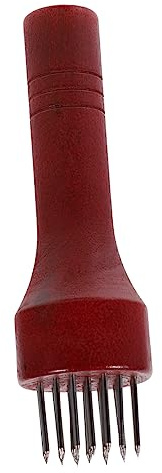 OKUMEYR Ablandador De Carne Acero Inoxidable con Mango De Madera Ergonómico Aguja para Pollo Cerdo Herramienta para Ablandar y Mechar Carnes
