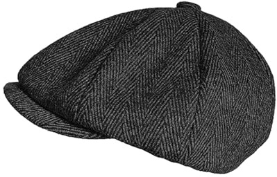 XDGBGFN Newsboy keps herr glidande mössa herr basker keps retro fiskben mössa med bomullsfoder 20-talet kostym herr accessoarer mössa