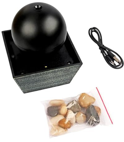PUYUNA Accessori for laghetti, Fontana d'Acqua a LED for Interni, Fontana d'Acqua a Sfera, Paesaggio, Decorazione Feng Shui, centrotavola for Club, Sala da tè, scrivania, Arredamento for la casa
