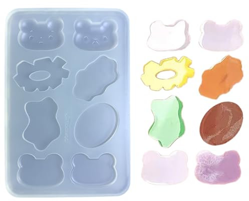 Btgghytr Moules en silicone en forme de hamburger en résine - Moules réutilisables pour pains et biscuits