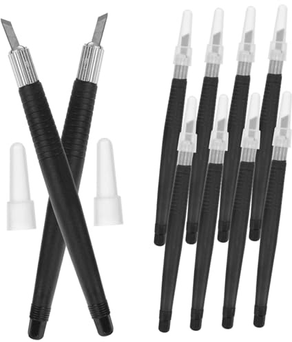 Homoyoyo 10pezzi Kit Di Utensili Per Intaglio Legno Di Scalpelli Per Incisione Manuale Strumenti Per Lavorazione Legno Kit Per Bulino Fai Da Te Fresi Per Intaglio