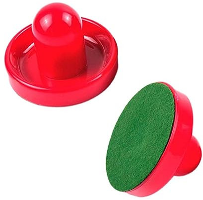 Hemobllo 2stücke Air Hockey Schieber Pucks Rot Ergonomische Paddles Ersatzteile Für Tischspiel Komfortabler Griff Für Schnelle Und Präzise Spiele Zubehör Für Airhockey-tische