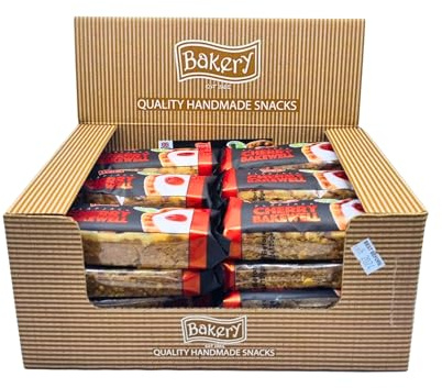 PEARL'S CHERRY BAKEWELL FLAPJACKS (Case of 24) - High Energy Bars, Oat Bars Soft | Snack Bars Multipack, Diet Bars and Snacks | Cereal Bars Multipack Bulk
