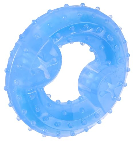 DIYEAH 1pezzi Giocattolo per Cuccioli Masticabile in Tpr Giocattolo Rinfrescante da Mordere per Cani Estivo di Ghiaccio Design Strutturato Traforato