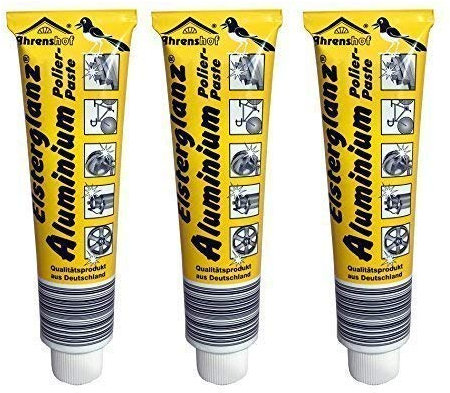 3 x 150ml Elsterglanz Original Aluminium Polierpaste Aluminiumpflege (große Tube)