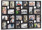 Relaxdays Collages de marcos de fotos XXL para 24 fotos de 10 x 15, formato vertical u horizontal, plástico, 53 x 85 cm, negro