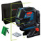Bosch Professional Laser Level GCL 2-50 G (green laser, interior, RM 10 mount, visible working range: up to 15m, 4x AA battery, in cardboard box)