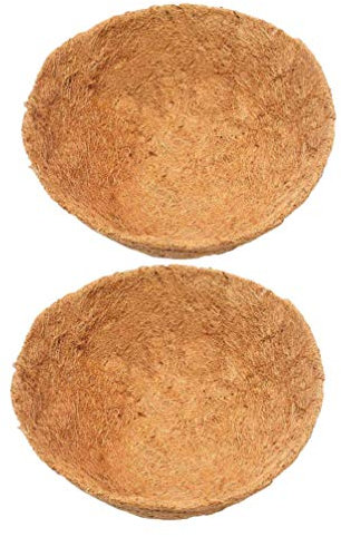 YARNOW 2stücke Kokosnuss-pflanztopfkissen Blumenkorb-Einlage Natürlicher Pflanztopfboden Anzuchtmatte Blumentopfmatte
