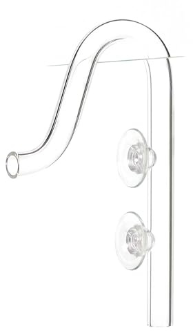 USCAPE Jet Pipe Outflow Glas - Aquarien Filterauslauf Glasware (13mm (12/16mm) / mit Saugnapf)