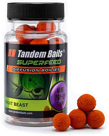 Tandem Baits SuperFeed Diffusion Mini Pop-Up Karpfen-Pop-Ups Karpfen Angeln ohne Mühe Köder zum Große-Fische-Angeln, Karpfenzubehör für Profis & Hobby-Angler 12 mm 30 g