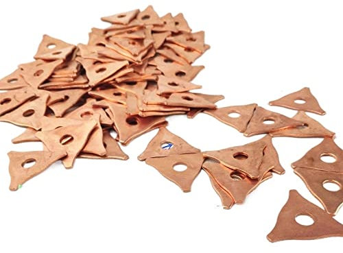 Genérico L-MEIQUN 100 Uds. Arandela Gancho Extractor de abolladuras Tirador de abolladuras Soldador Spot Welding Spotter Triangle Pad Kit