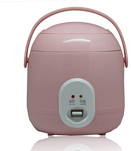 SilteD Linda Olla Arrocera Eléctrica con 2 Capas De Calefacción Mini Olla Arrocera Y Vaporera De 1,2 L Cocina Multifunción para 2-3 Personas,Rosado