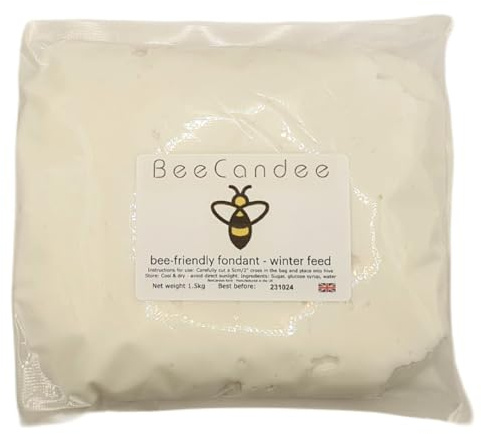 BeeCandee Bee Fondant - Beekeeping Supplies UK - Bee Feed Food 6kg (4 x 1.5kg pouches)