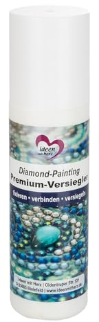 ideen mit herz Sigillante Premium Diamond Painting | Sigillatura per Immagini Lucide | Fissare | Collegare | Sigillare | Pratico Tubo di Spugna | Stra