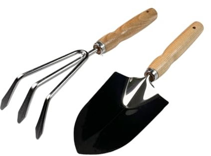 Ruime Juego de Herramientas para Huerto de Jardín, Paleta de 29 cm, Tenedor de 29 cm