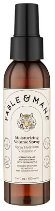 Fable & Mane Moisturizing Volume Spray, Softens and Plumps for Thicker, Fuller Hair. Non-sticky, Heat Protection, Root Lift Spray for Fine Hair (100ml)