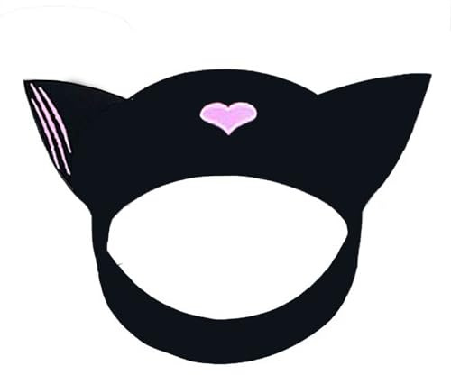 Neoprene Dive Hairband 1.5mm Cat Ear Dive Headband for Scuba Diving, Snorkeling, Freediving - Lightning Cat Luna Headband Diving hood Cap (Sweet cat)