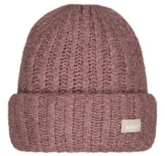 Barts Damen Beanie Strickmütze Mella gestrickte Wintermütze mit Umschlag 3503 Morganite 12