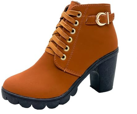 Stiefel Damen Mit Absatz Hochhackige Mode Ankle Boots Damenmode High Heels Elegant Stiefel Schuhe Casual Winterschuhe Warm Overknee Klassische Schlupfstiefel Hohe Winterschuhe