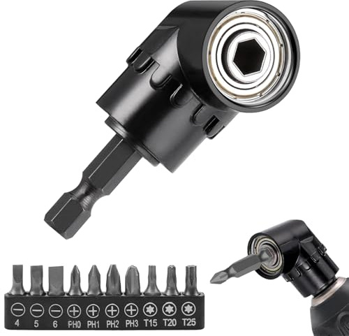 Rierousy Adattatore per Trapano ad Angolo Retto porta inserti per avvitatore per foratura in spazi ristretti (Stile 2)