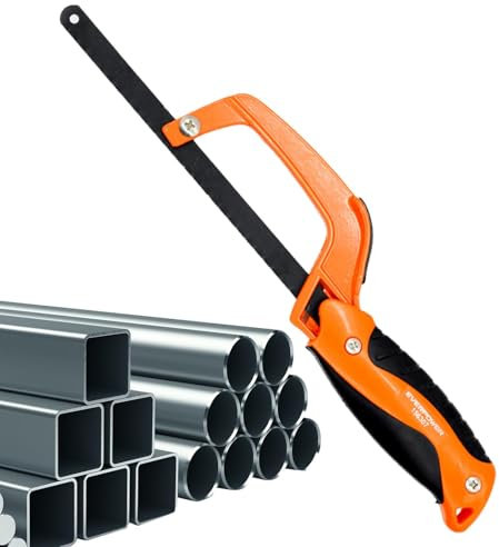 Djowyh Kompakte Handsäge, tragbare Metallsäge | Aluminium-Handsäge 11 Zoll Metall-Bügelsäge,Hochspannungs-Handwerkzeuge, verstellbare, kompakte Handsäge für und Metall