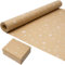 Geschenkpapierrolle (43 cm x 15 m) zum Geburtstag, recycelbares Kraftpapier mit Stern-Aufdruck für Geburtstag, Hochzeit und Party.
