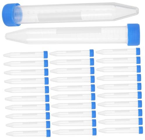 Veemoon 15ml Tube à Centrifuger Bleu, Lot de 50, de Laboratoire