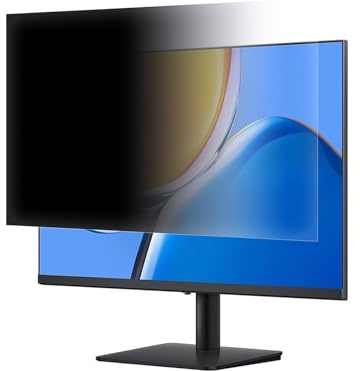 KELUNIS Computer Privacy Screen for 16:9 Aspect Ratio Monitor Anti Blue Light Screen Protector Relieve Eye Strain and Sleep Better,24.0in(16:9)