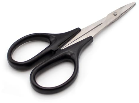 LeTkingok Tijeras para Cortar Goma de Tenis de Mesa, Cuchilla Afilada de Acero Inoxidable 3CR13, Curvada a 30°, Herramienta Profesional para Pegar Raquetas