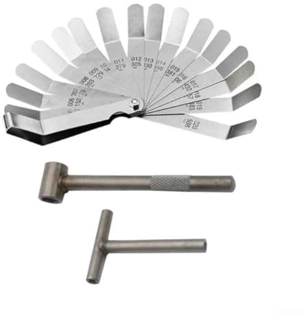 Set di utensili per valvole del motore del motociclo in acciaio inossidabile con spessimetro regolabile per specifiche del motore (B)