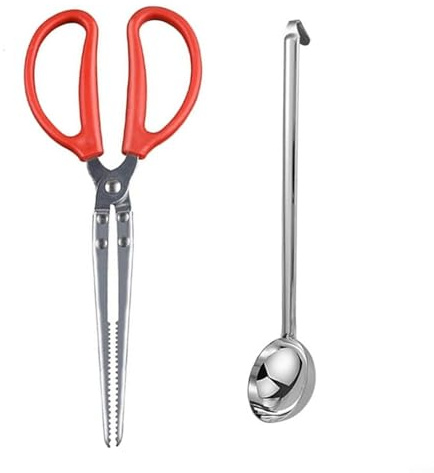 Pince de cheminée d'extérieur en fonte et pelle à granulés, résistante à la chaleur, compatible avec les foyers de table Mesa/XL et les barbecues à granulés