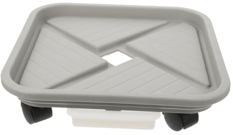NUOBESTY Plateau pour Pot De Fleurs avec roulettes 23,6 Cm Support Mobile Intérieur Extérieur Bac à Plantes en Plastique Résistant Capacité 35 Kg Bac Roulante pour Jardin Patio
