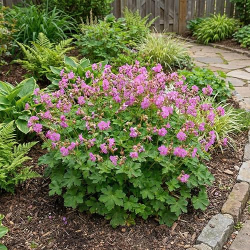 Bloomique - Lot de 6 - Géranium cantabrigiense ‘Cambridge’ - Géranium à fleurs abondantes - Rustique - Vivace - Parfumée - Couvre-sol - Hauteur 10-20 cm - Pot 9 cm