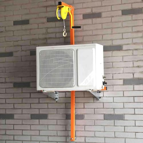 Air Conditioning Lifting Tools, with Lifting Bracket and Manual Winch, 150kg Capacity, Manual Hoist for Mounting, Disassembly,150kg,10M