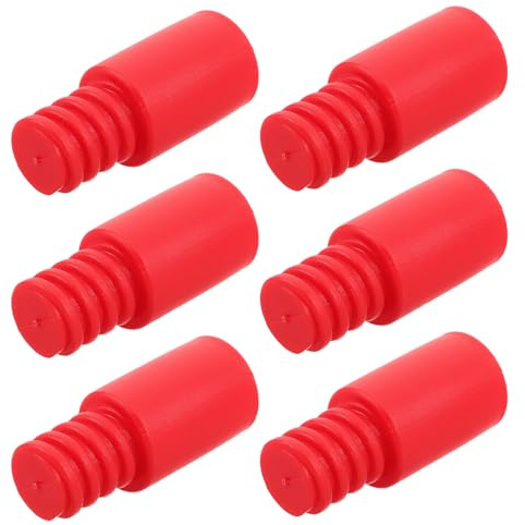 FRCOLOR 6pcs Threaded Handle Adapters for Extension Poles and Push Broom Handles, Plastic Material with Universal Compatibility and Easy Installation for Bathrooms and Kitchens