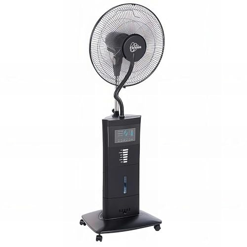 FARELEK Yellowstone Ventilatore - Nebulizzatore Potenza 100 W, Diametro 400 mm, Telecomando, Selettore di velocità, Numero di velocità X3,