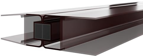 KRAUS Premium Duschdichtung DD-46 Magnet- Duschtürdichtung für 6-8mm Glasstärke à 2000mm in grautransparenter Optik Duschdichtungen für Duschtüren & Duschkabinen Dichtungen für 180° & Schiebetüren