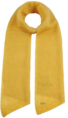 Seeberger Ricarda Schal mit Alpakawolle Damenschal Winterschal Wollschal Strickschal Damen - Winter Herbst-Winter - One Size senf