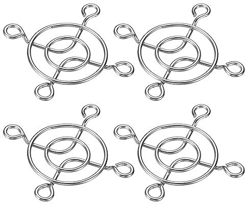 PATIKIL 40mm Fan Finger Grill, 4 Pack 304 Stainless Steel Grill Protector Guard Fan Protective Cover for 40x40mm Fans for Equipment Computer DIY, Silver