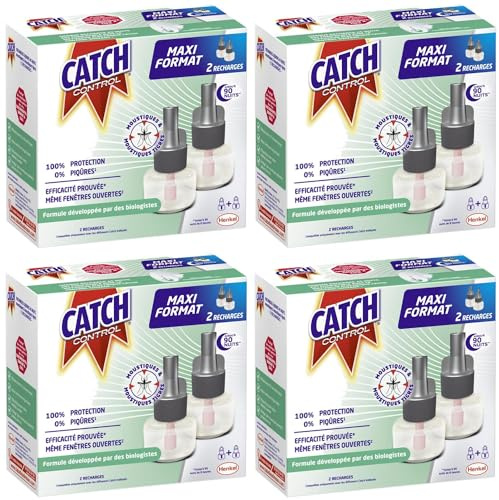 CATCH Control Pack de 4 x 2 Recharges électriques 45 nuits